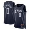 Dres Los Angeles Clippers Russell Westbrook Nike 2023-24 City Edition Navy Swingman